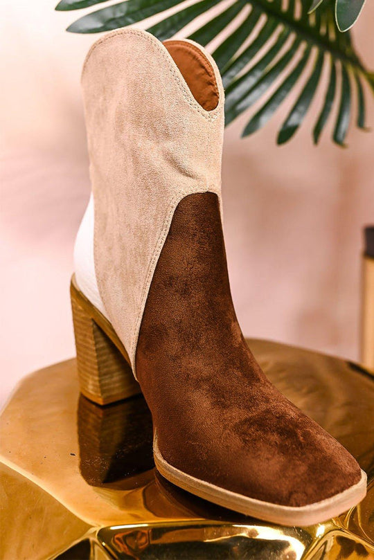 Hannah Suede Heeled Ankle Booties - Klazzi Fashion Boutique