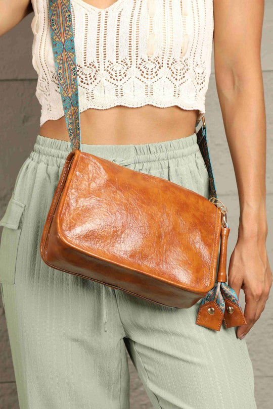 Jasmine Adored Leather Shoulder Bag - Klazzi Fashion Boutique