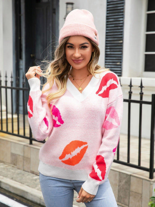 Kiss Me All Over Sweater - Klazzi Fashion Boutique