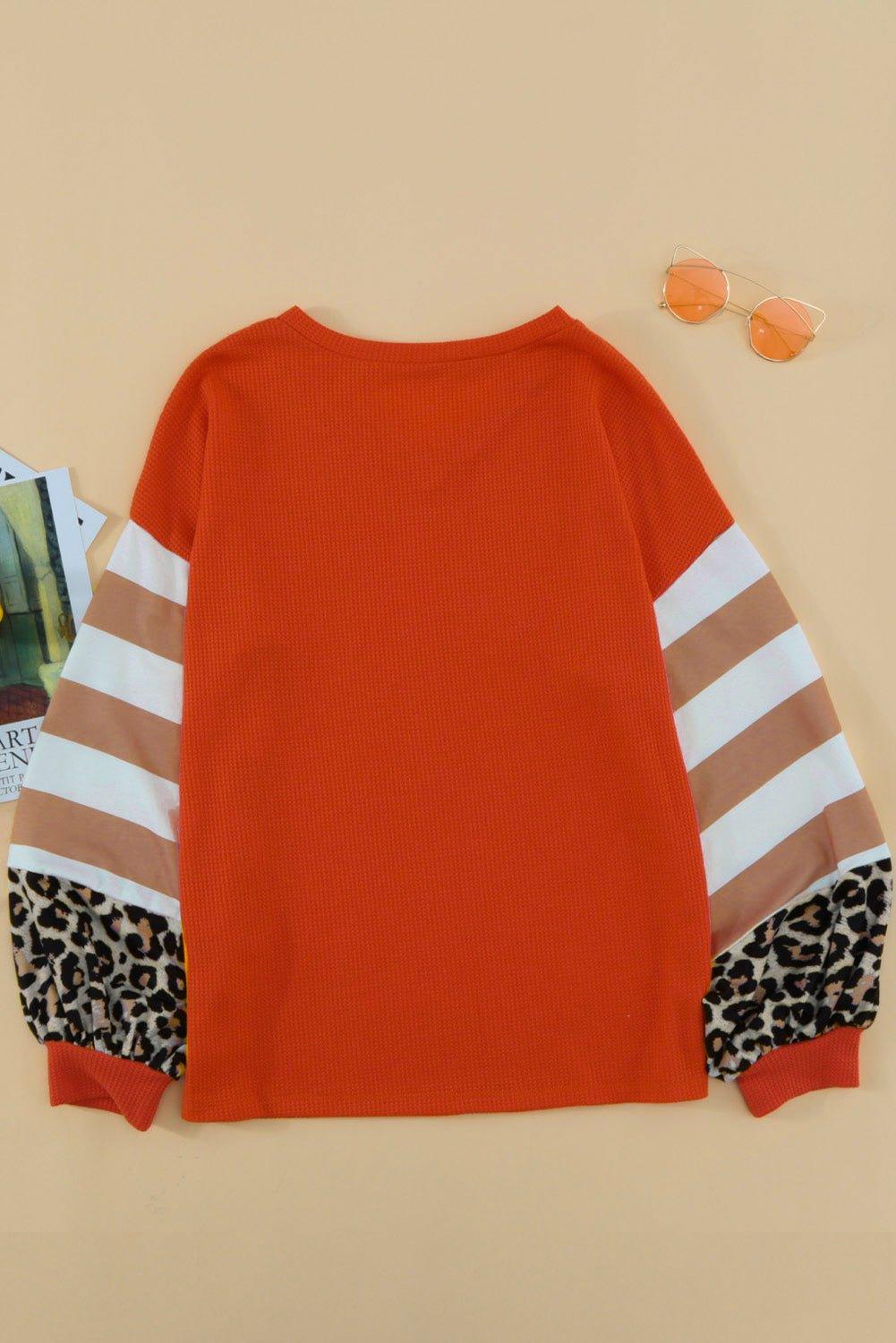 Leopards and Stripes Sweater - Klazzi Fashion Boutique