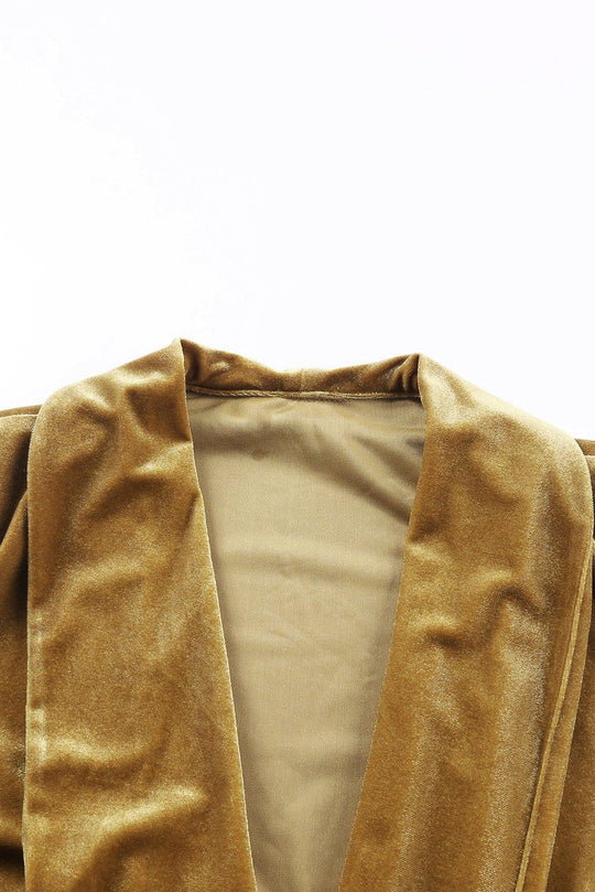 Long Velvet Open Duster - Klazzi Fashion Boutique