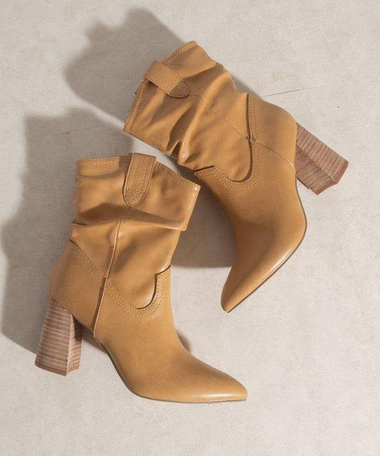 Mavis Western Style Bootie - Klazzi Fashion Boutique