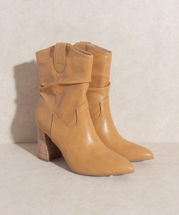 Mavis Western Style Bootie - Klazzi Fashion Boutique