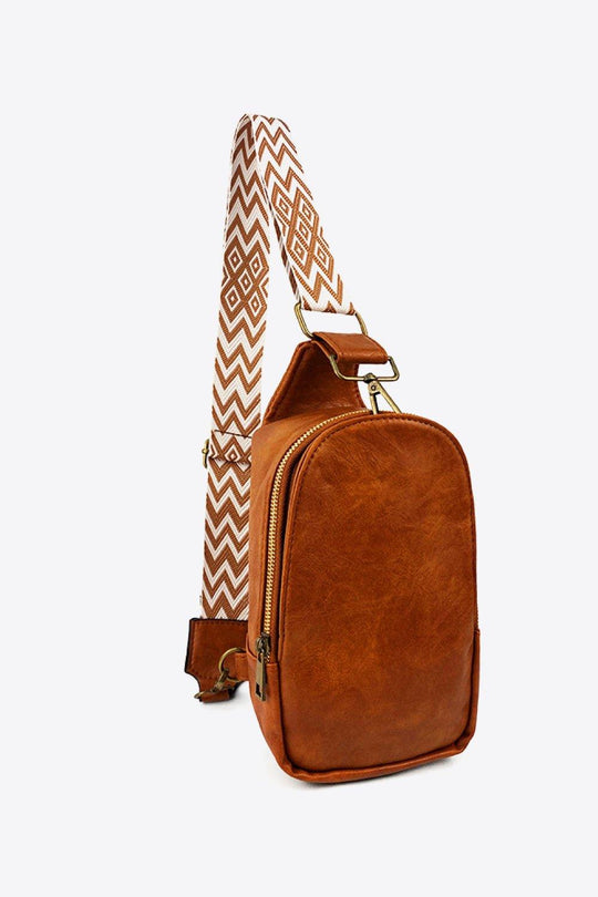 Mindy Leather Sling Cross Body Bag - Klazzi Fashion Boutique