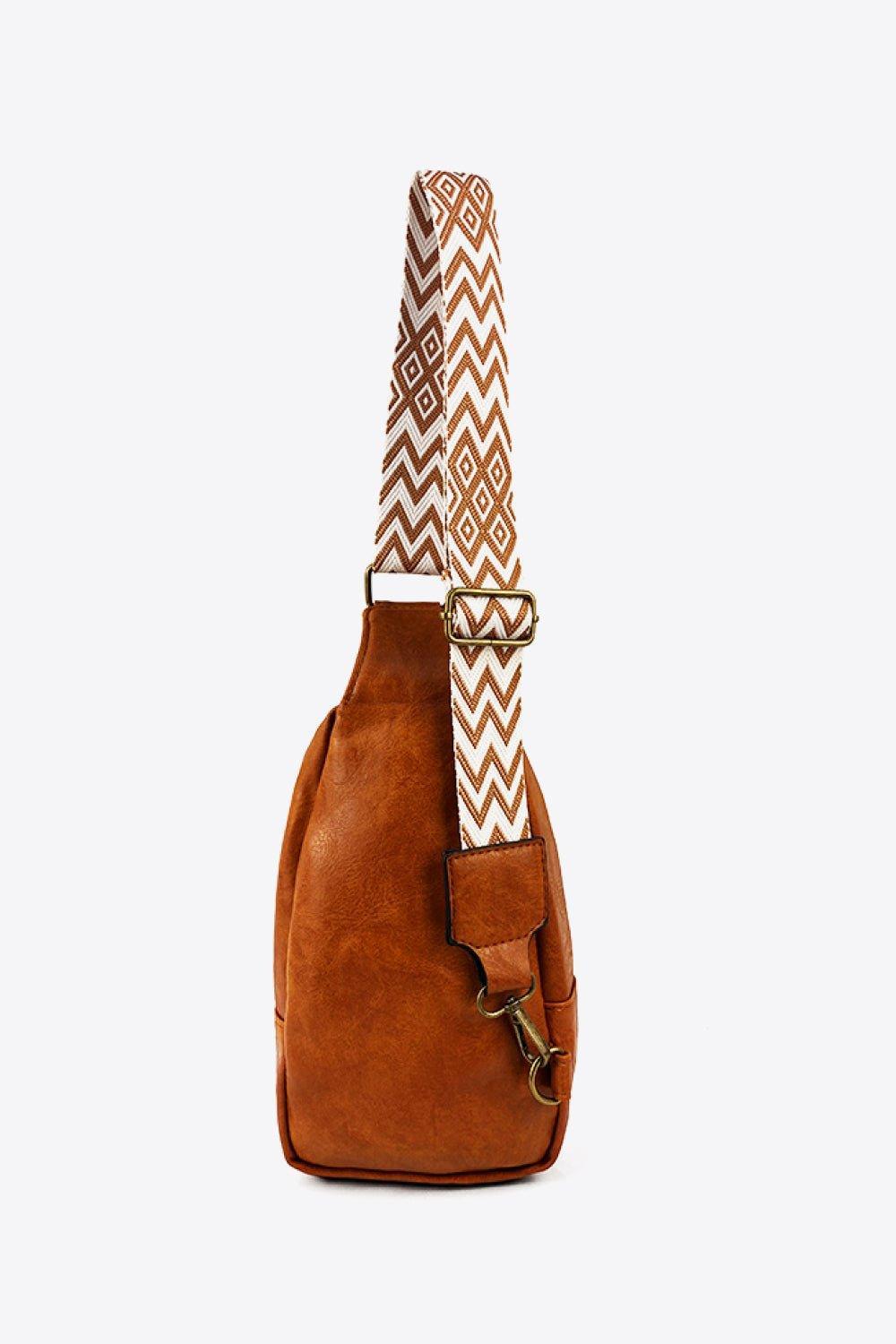 Mindy Leather Sling Cross Body Bag - Klazzi Fashion Boutique