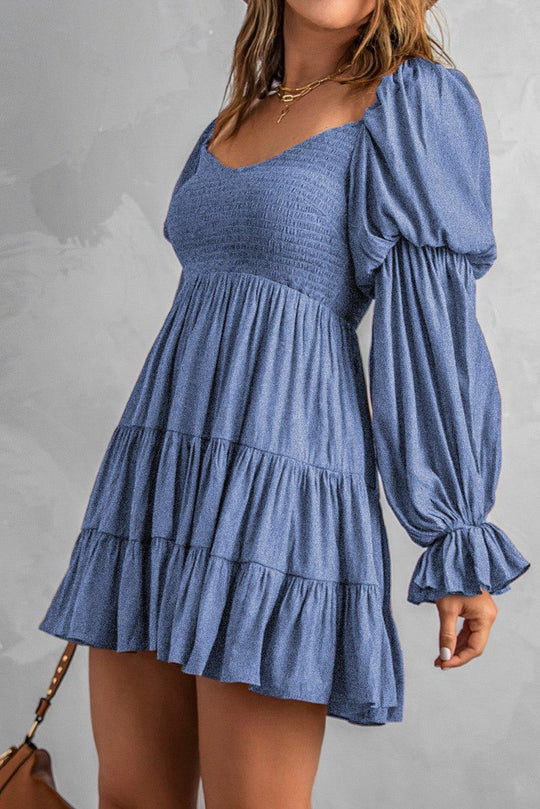 Off-Shoulder Layered Dress - Klazzi Fashion Boutique