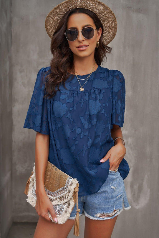 Pretty Puff Sleeve Blouse - Klazzi Fashion Boutique