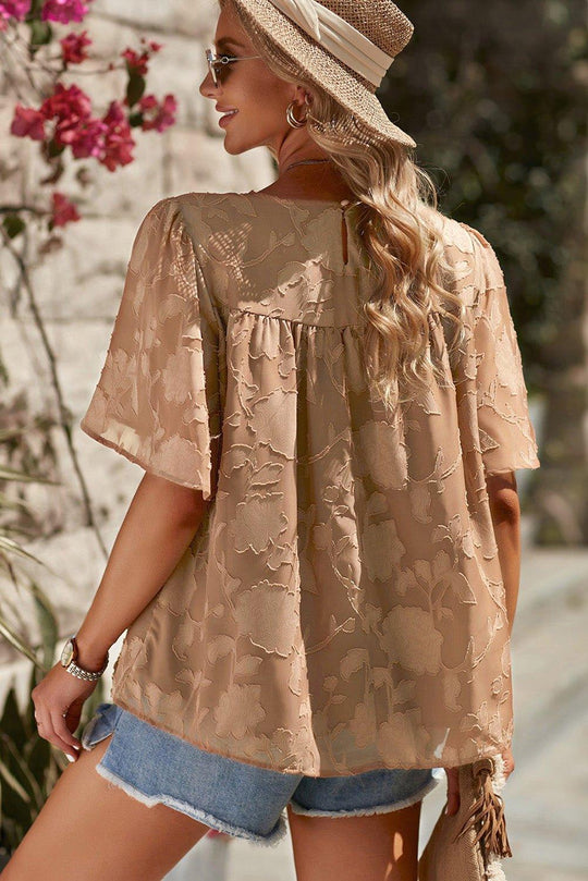 Pretty Puff Sleeve Blouse - Klazzi Fashion Boutique