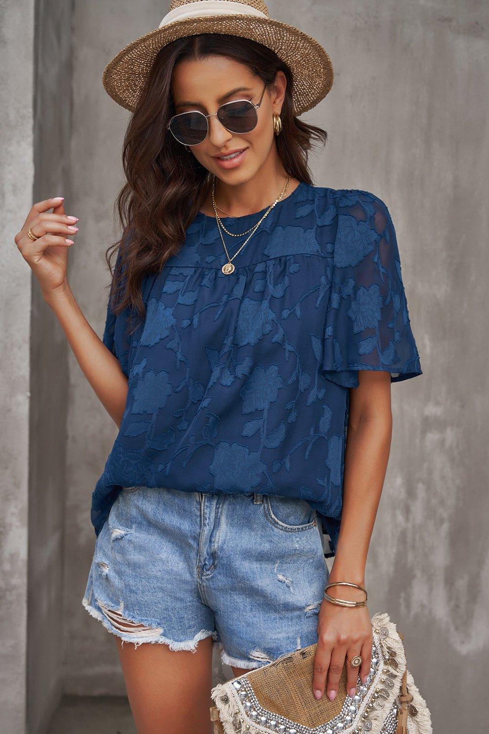 Pretty Puff Sleeve Blouse - Klazzi Fashion Boutique