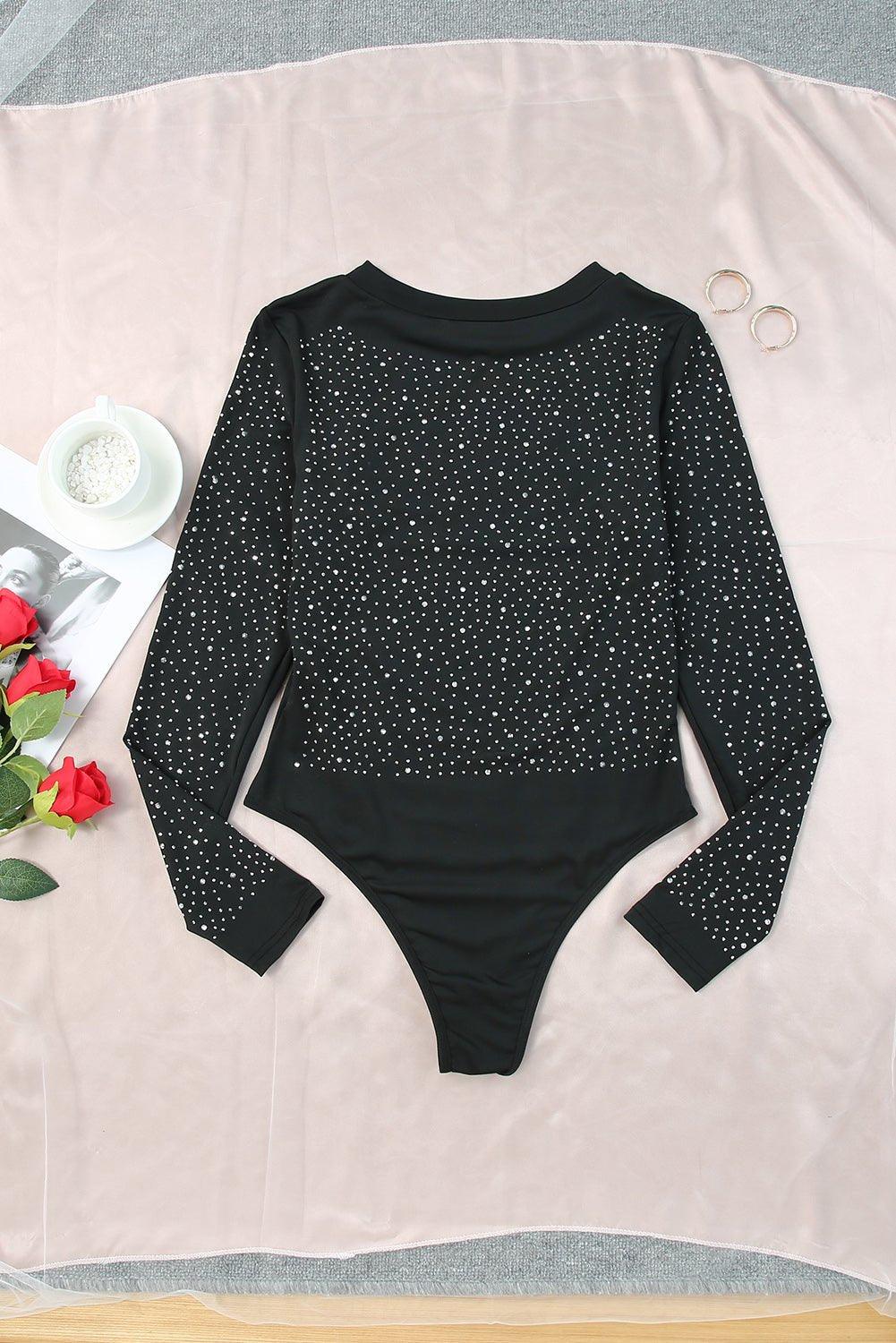 Rhinestone Diva Bodysuit Sets - Klazzi Fashion Boutique