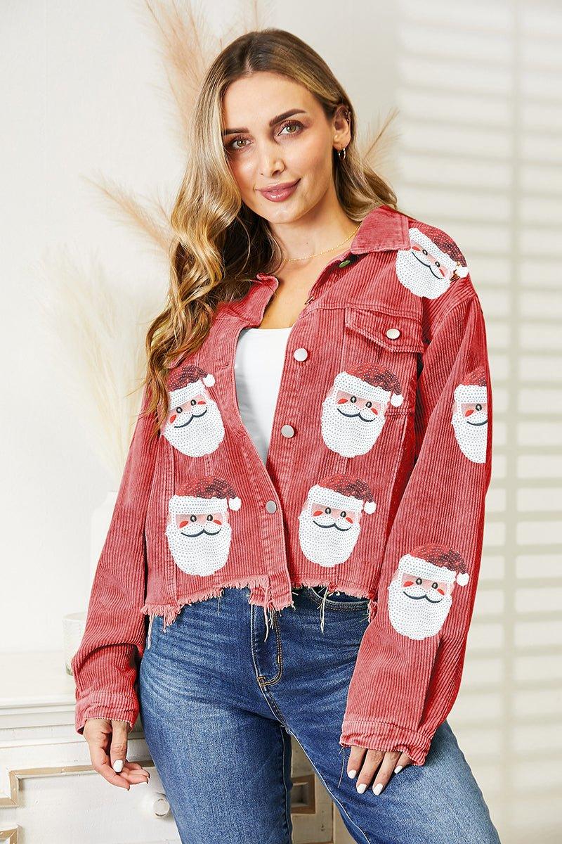 Santa Sequin Sassy Jacket