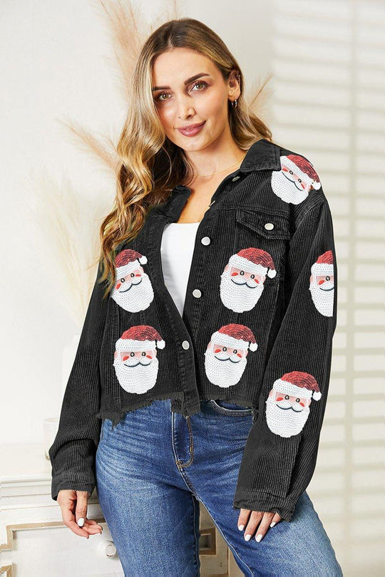 Sassy Santa Sequin Jacket - Klazzi Fashion Boutique