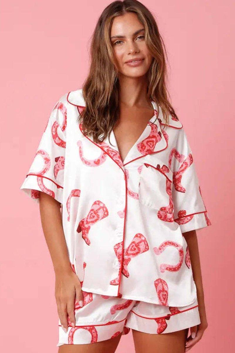 Satin Valentine Pajama Sets - Klazzi Fashion Boutique