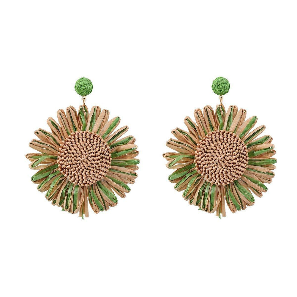 Simple Sunflower Dangle Earrings - Klazzi Fashion Boutique