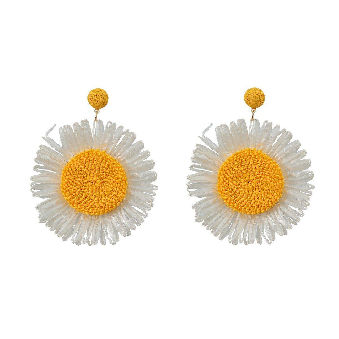 Simple Sunflower Dangle Earrings - Klazzi Fashion Boutique