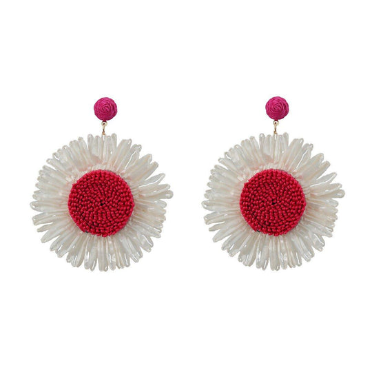 Simple Sunflower Dangle Earrings - Klazzi Fashion Boutique