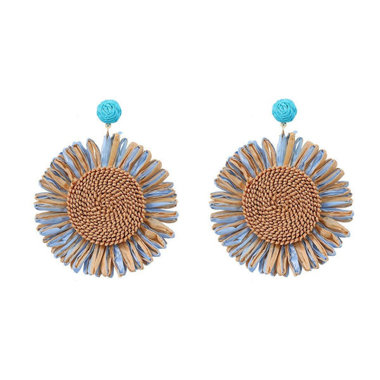 Simple Sunflower Dangle Earrings - Klazzi Fashion Boutique