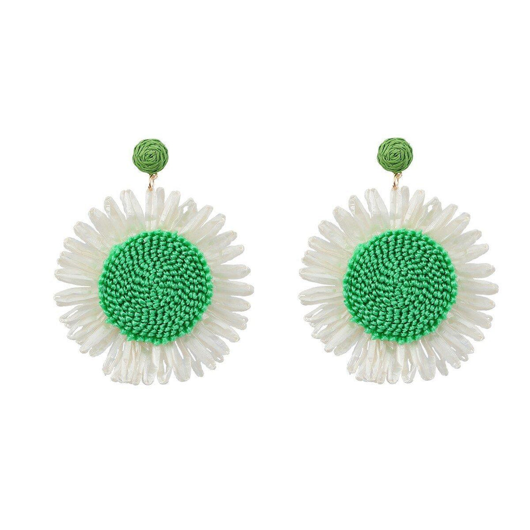 Simple Sunflower Dangle Earrings - Klazzi Fashion Boutique