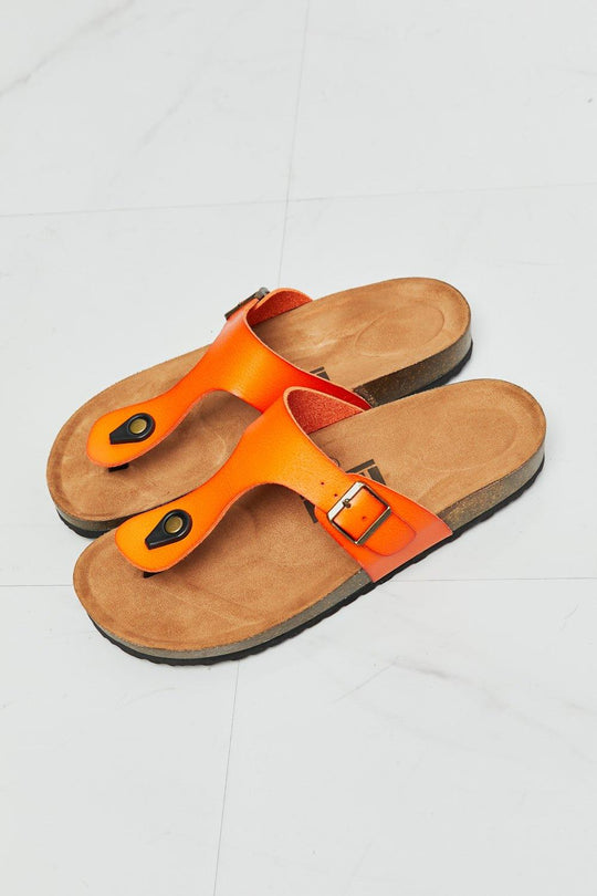Tangerine Orange Flip-Flop - Klazzi Fashion Boutique