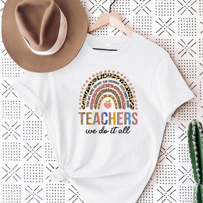 Teach Love Rainbow Teacher Life Shirts - Klazzi Fashion Boutique