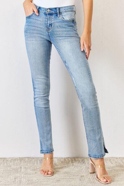 Tisha Kancan Mid Rise Bootcut Jeans - Klazzi Fashion Boutique