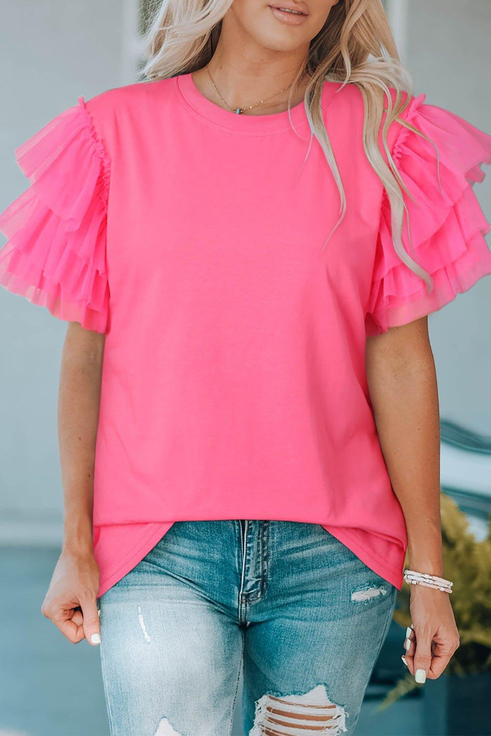 Tutu Twirl Sleeve Tee - Klazzi Fashion Boutique