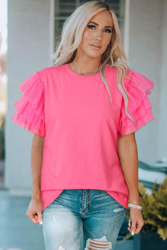 Tutu Twirl Sleeve Tee - Klazzi Fashion Boutique