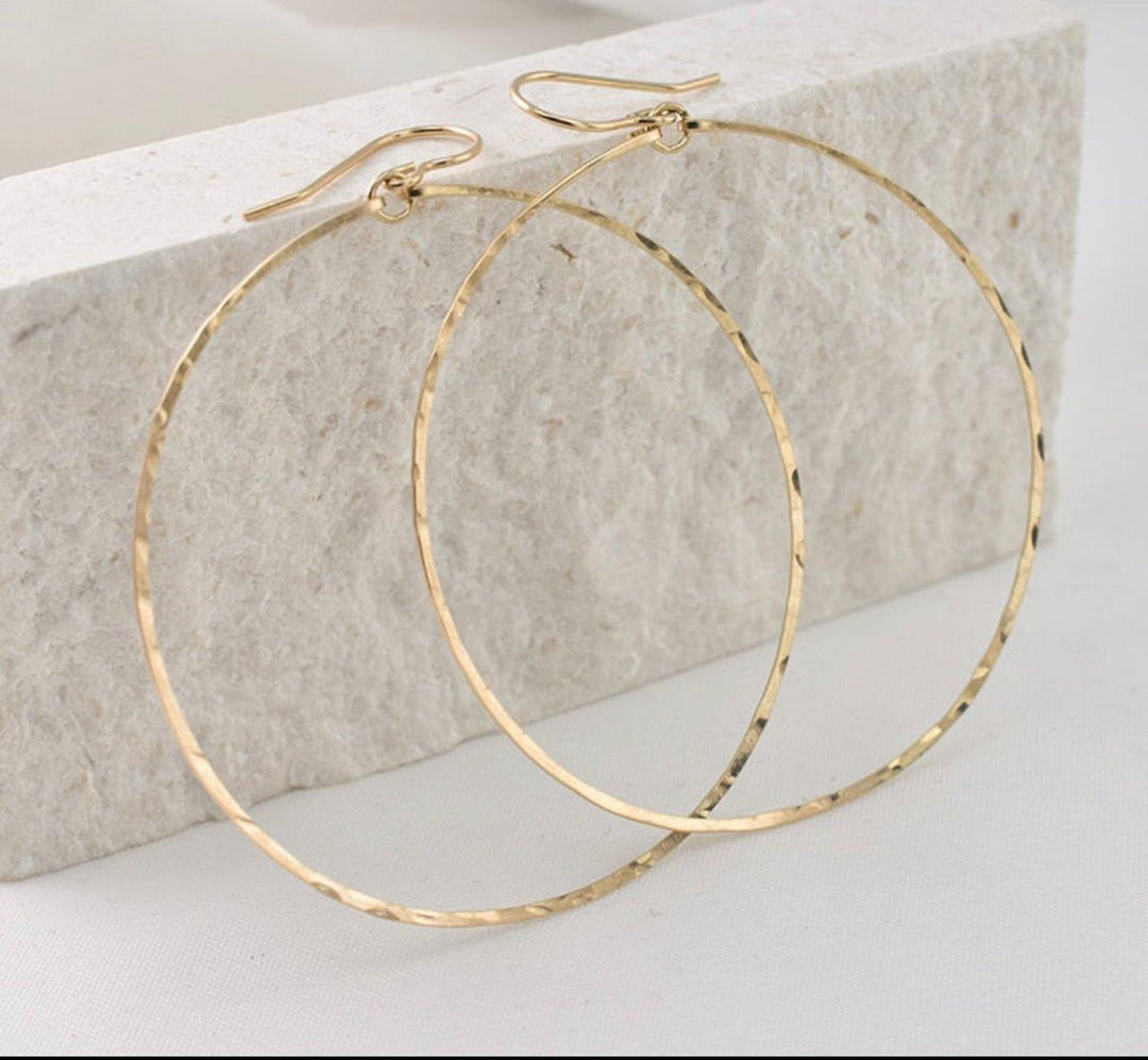 Vintage 14K Gold Filled Hoop Earrings - Klazzi Fashion Boutique