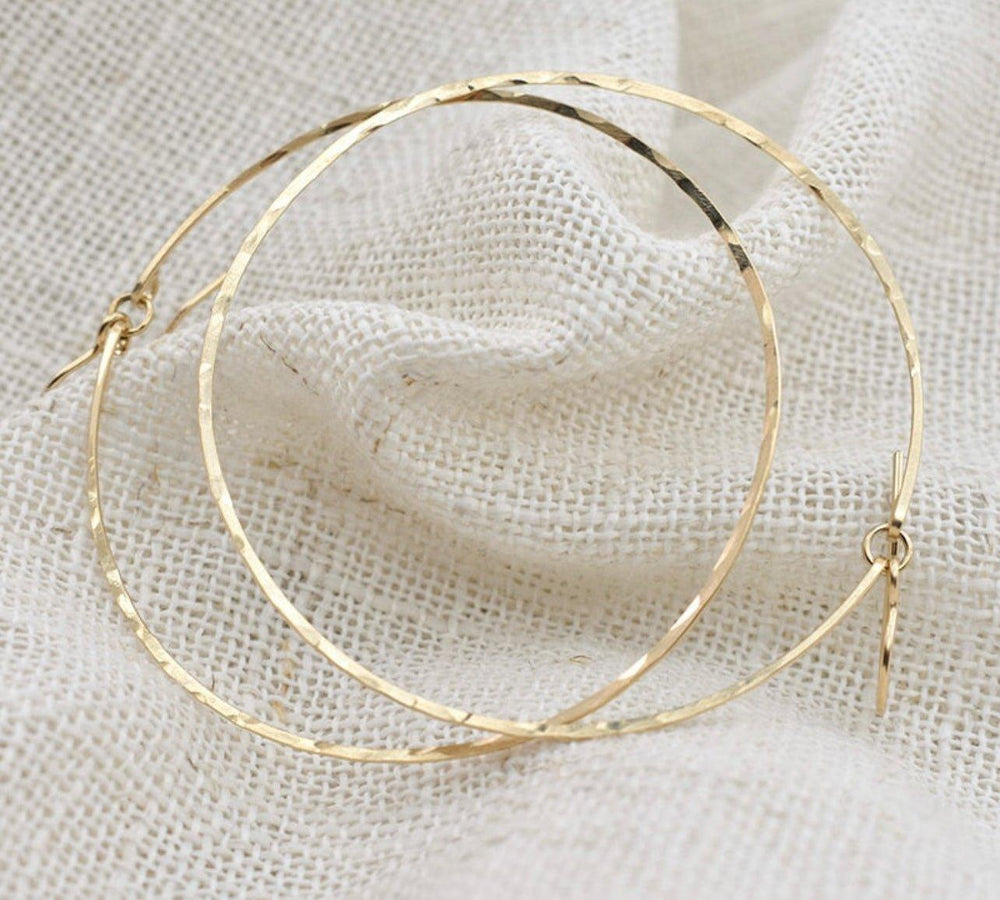 Vintage 14K Gold Filled Hoop Earrings - Klazzi Fashion Boutique