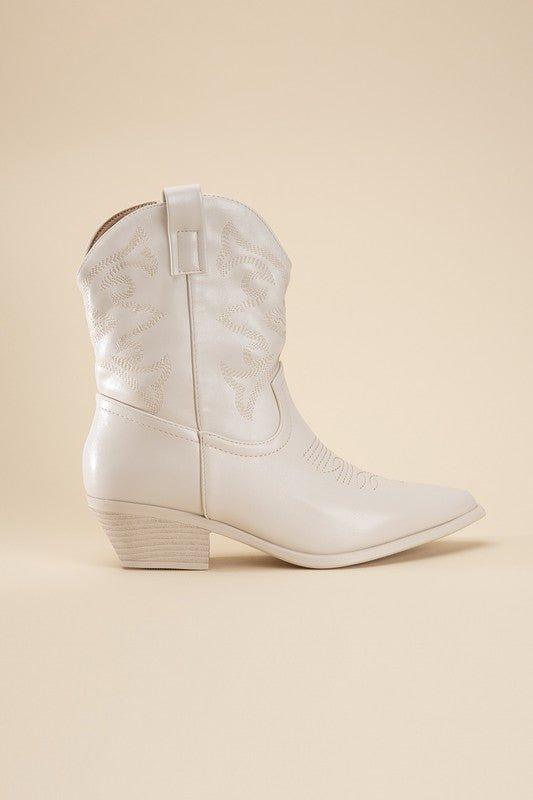 WILLA-1 Western Booties - Klazzi Fashion Boutique