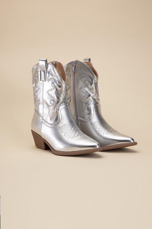 WILLA-1 Western Booties - Klazzi Fashion Boutique