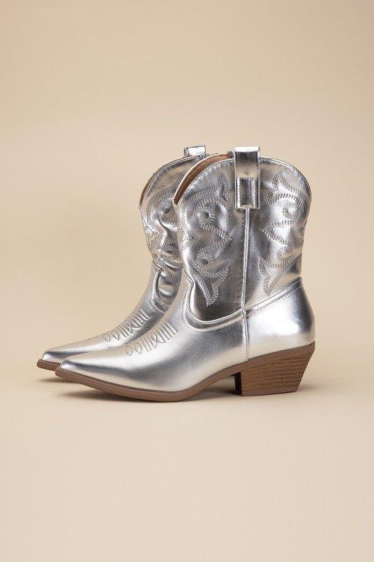 WILLA-1 Western Booties - Klazzi Fashion Boutique