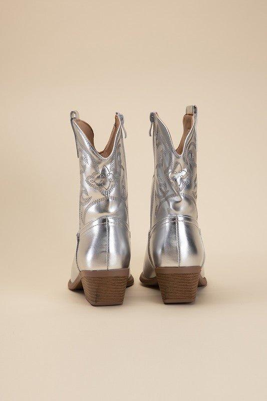 WILLA-1 Western Booties - Klazzi Fashion Boutique