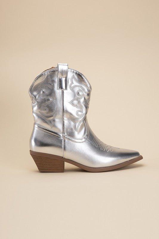 WILLA-1 Western Booties - Klazzi Fashion Boutique