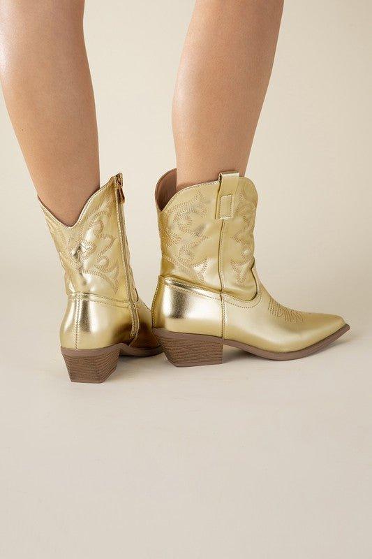 WILLA-1 Western Booties - Klazzi Fashion Boutique