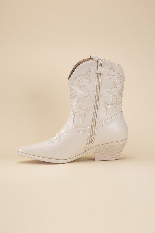 WILLA-1 Western Booties - Klazzi Fashion Boutique