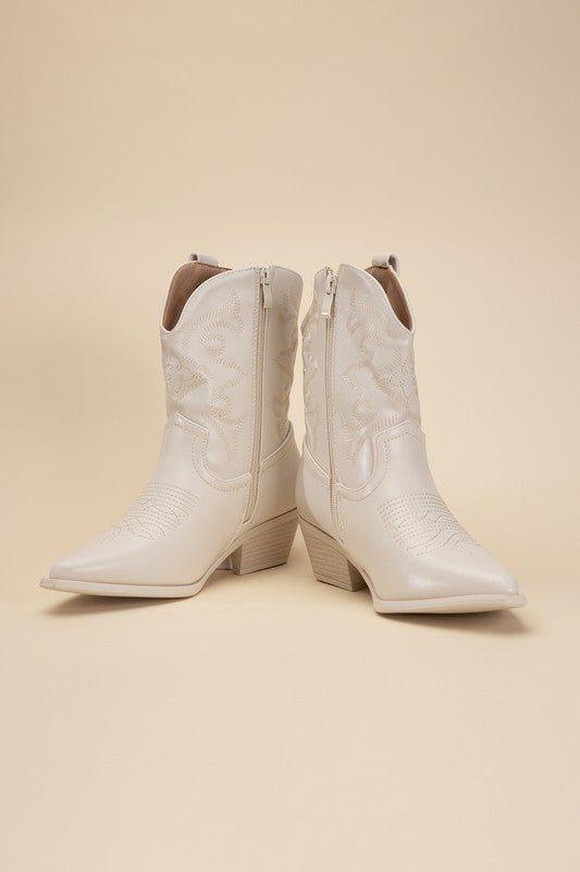 WILLA-1 Western Booties - Klazzi Fashion Boutique